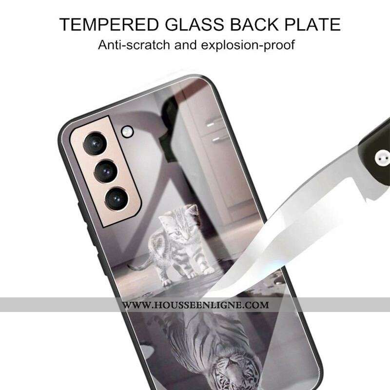 Coque Samsung Galaxy S21 FE Verre Trempé Ernest le Tigre