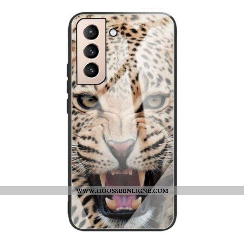 Coque Samsung Galaxy S21 FE Verre Trempé Léopard