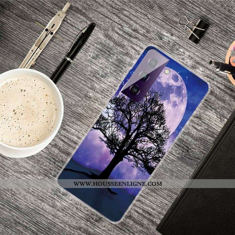 Coque Samsung Galaxy S21 Plus 5G Arbre et Lune