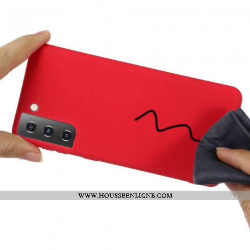 Coque Samsung Galaxy S21 Plus 5G Conception Silicone Liquide