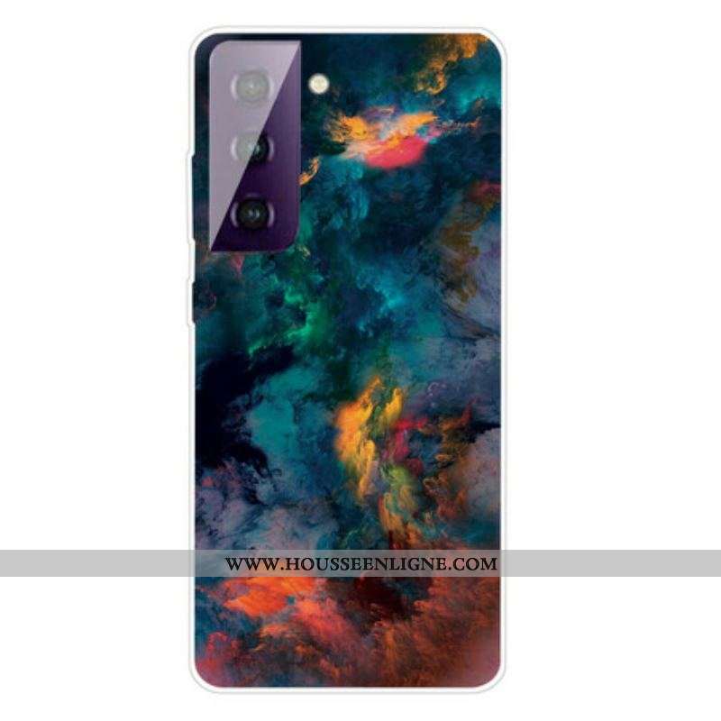Coque Samsung Galaxy S21 Plus 5G Nuages Colorés