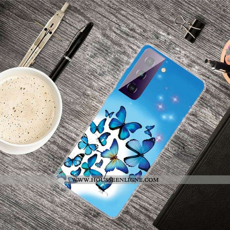 Coque Samsung Galaxy S21 Plus 5G Papillons Papillons