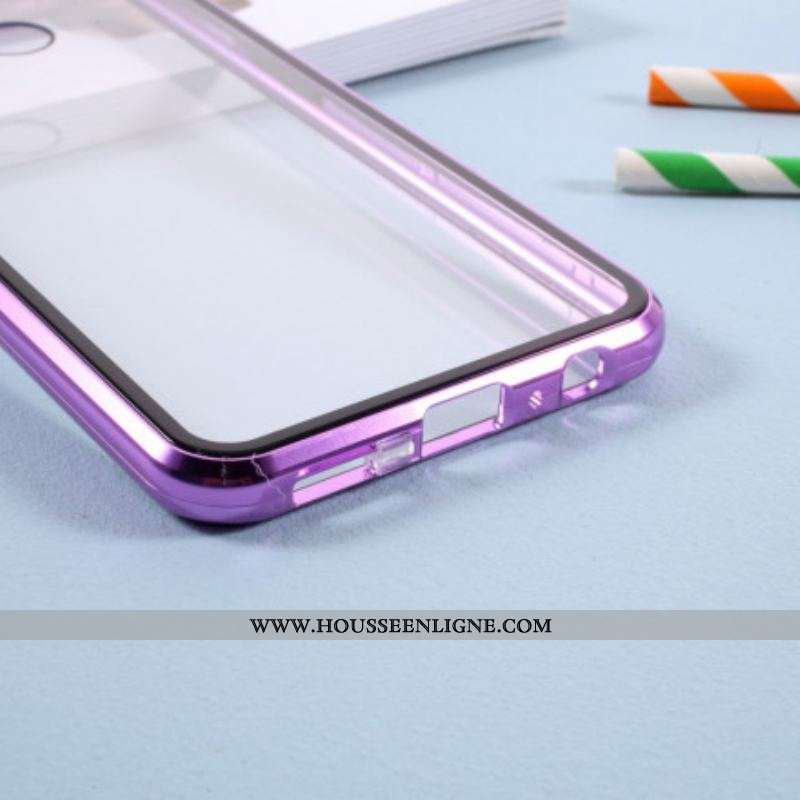 Coque Samsung Galaxy S21 Plus 5G Rebords Métal et Double Verre Trempé