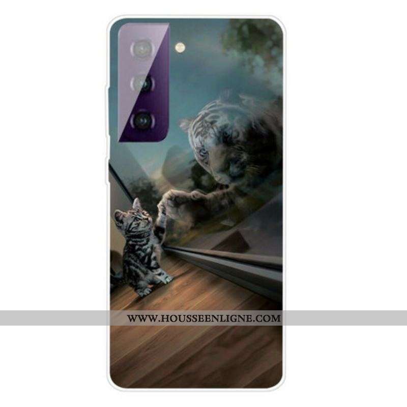 Coque Samsung Galaxy S21 Plus 5G Rêve de Chaton