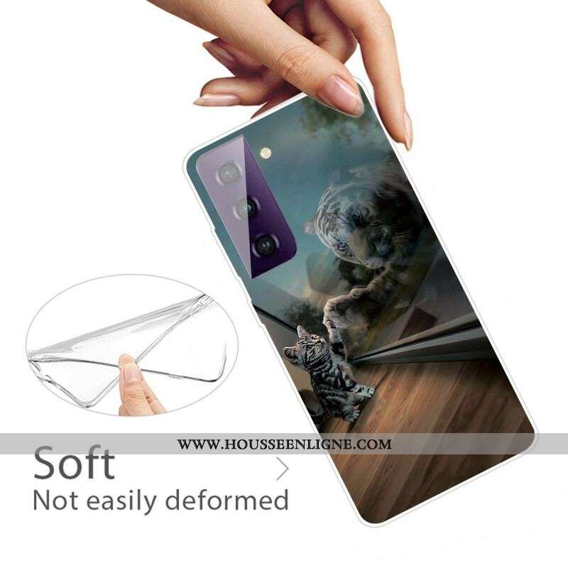 Coque Samsung Galaxy S21 Plus 5G Rêve de Chaton