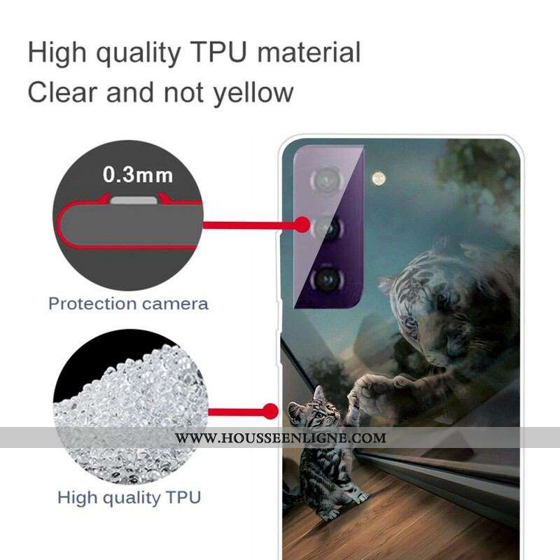 Coque Samsung Galaxy S21 Plus 5G Rêve de Chaton