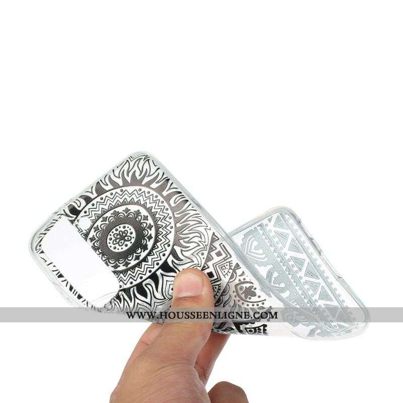 Coque Samsung Galaxy S21 Plus 5G Transparente Fleur Mandala