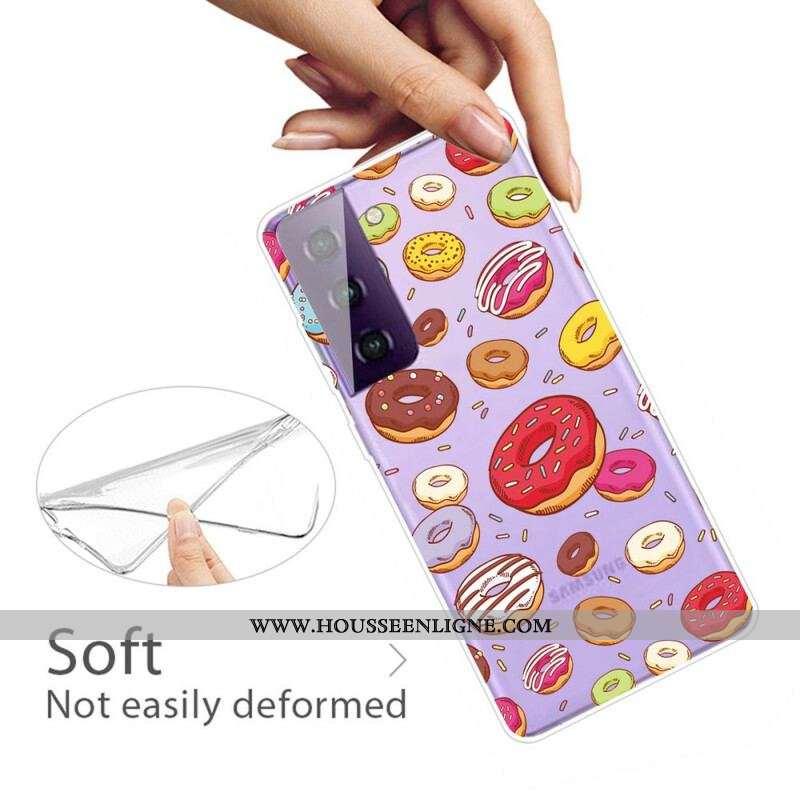Coque Samsung Galaxy S21 Plus 5G love Donuts
