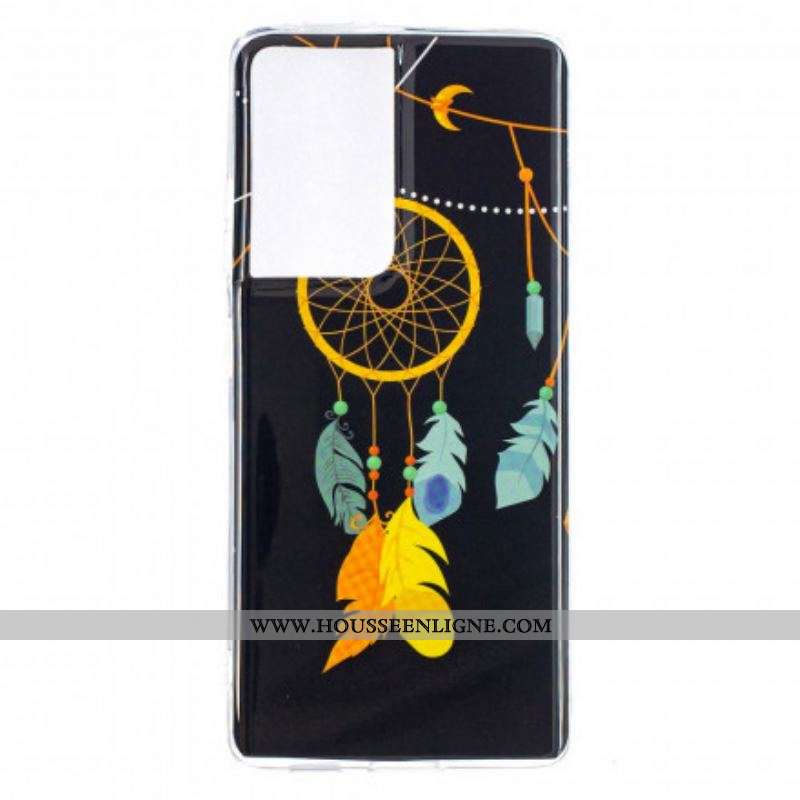 Coque Samsung Galaxy S21 Ultra 5G Attrape Rêves Fluorescente