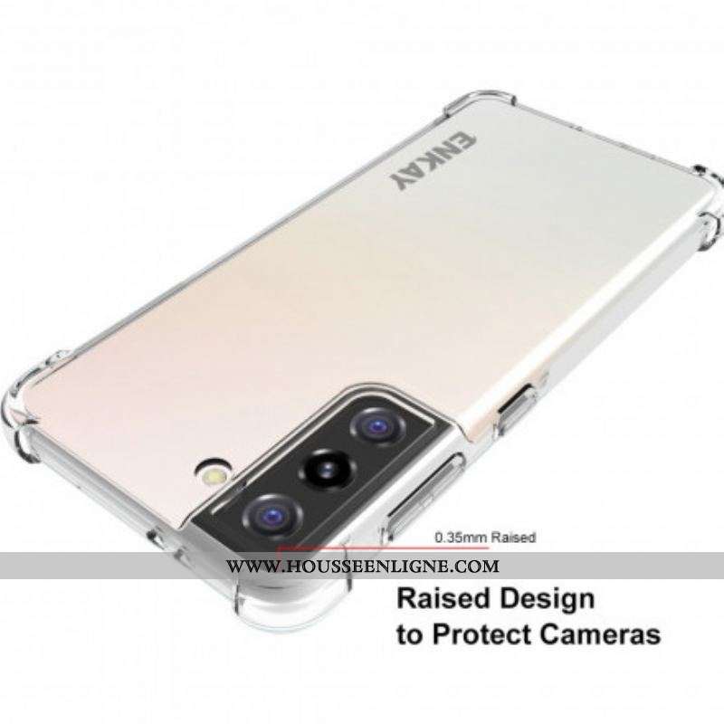 Coque Samsung Galaxy S21 Ultra 5G Combo Coque et Verre trempée ENKAY