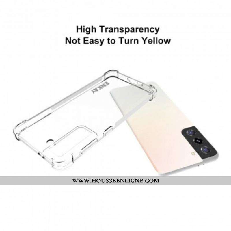 Coque Samsung Galaxy S21 Ultra 5G Combo Coque et Verre trempée ENKAY