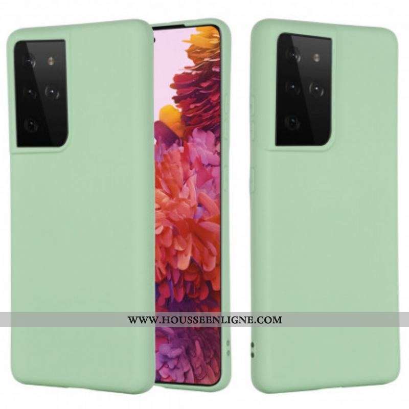 Coque Samsung Galaxy S21 Ultra 5G Conception Silicone Liquide