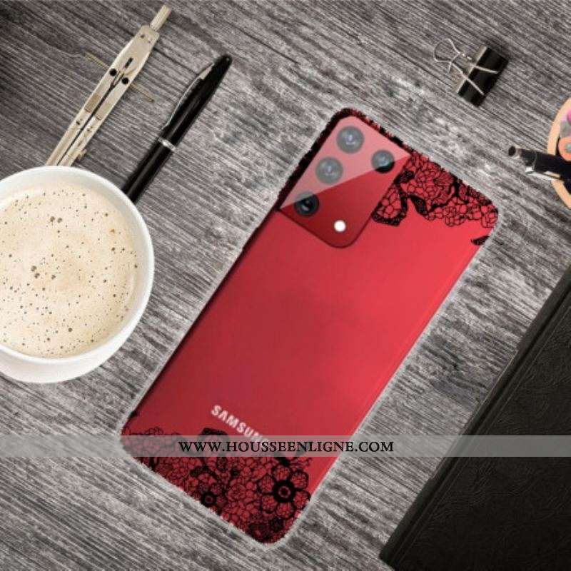 Coque Samsung Galaxy S21 Ultra 5G Dentelle Fine
