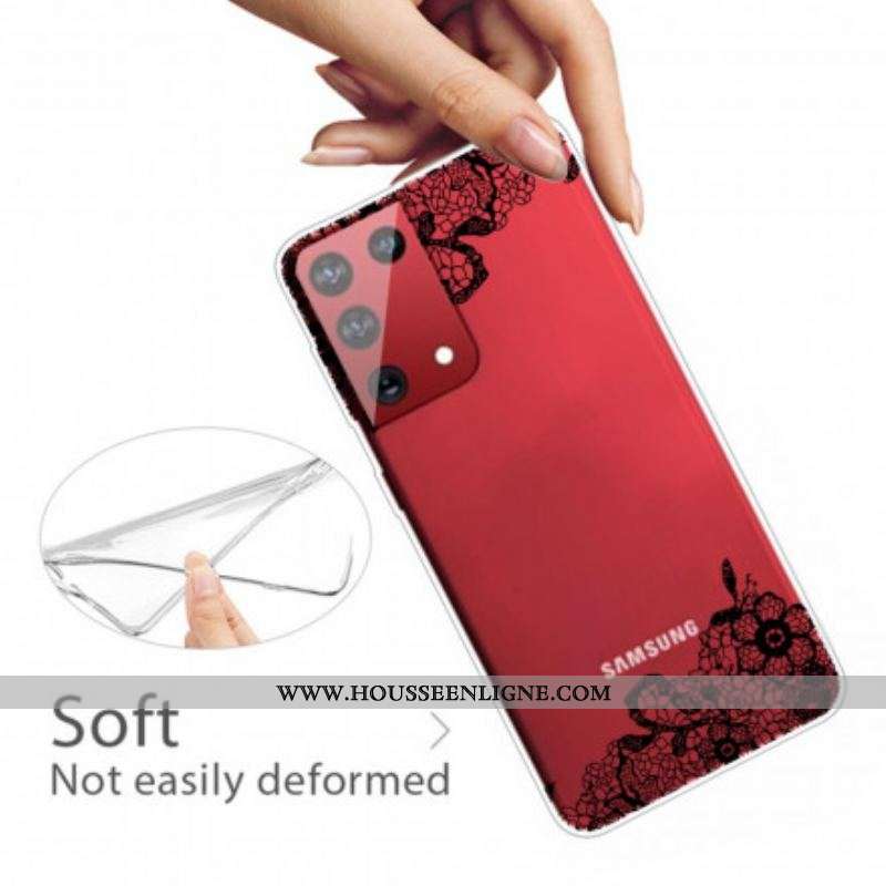Coque Samsung Galaxy S21 Ultra 5G Dentelle Fine