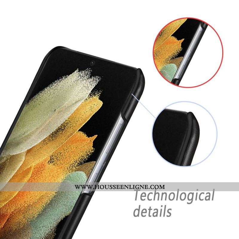 Coque Samsung Galaxy S21 Ultra 5G Effet Cuir KSQ