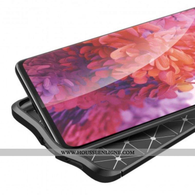Coque Samsung Galaxy S21 Ultra 5G Effet Cuir Litchi Double Line