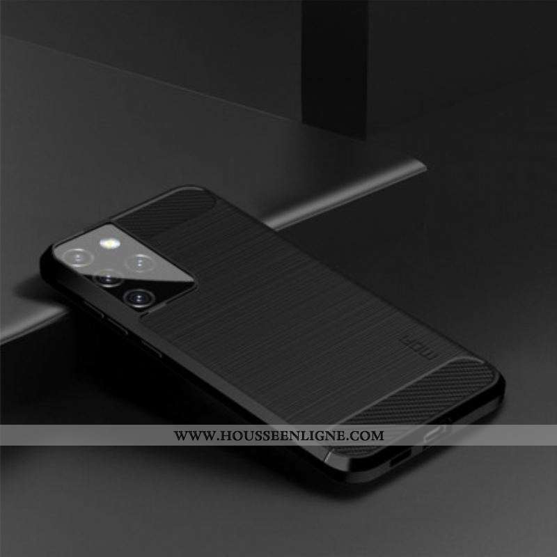 Coque Samsung Galaxy S21 Ultra 5G Fibre Carbone Brossée MOFI