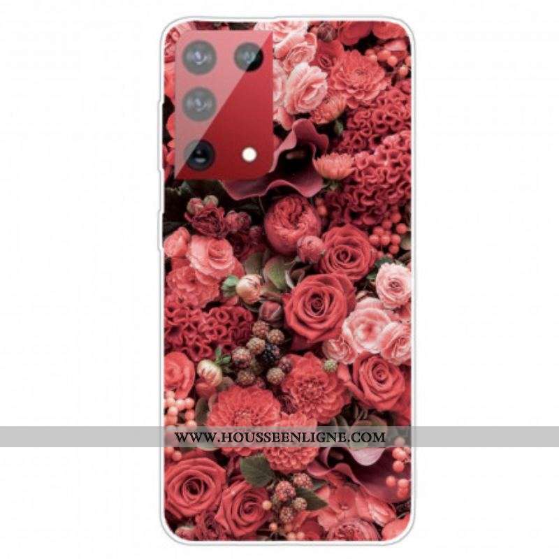 Coque Samsung Galaxy S21 Ultra 5G Fleurs Intenses