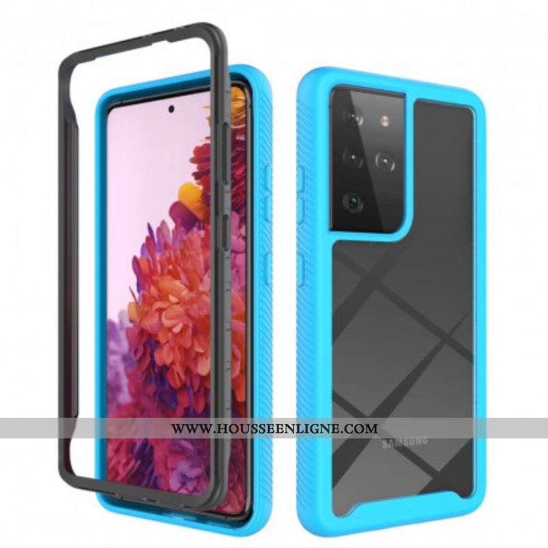 Coque Samsung Galaxy S21 Ultra 5G Hybride Rebords Biseautés