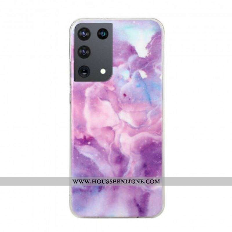 Coque Samsung Galaxy S21 Ultra 5G Marbre Classique