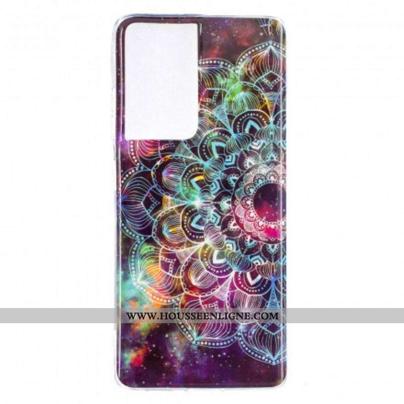 Coque Samsung Galaxy S21 Ultra 5G Série Floralies Fluorescente