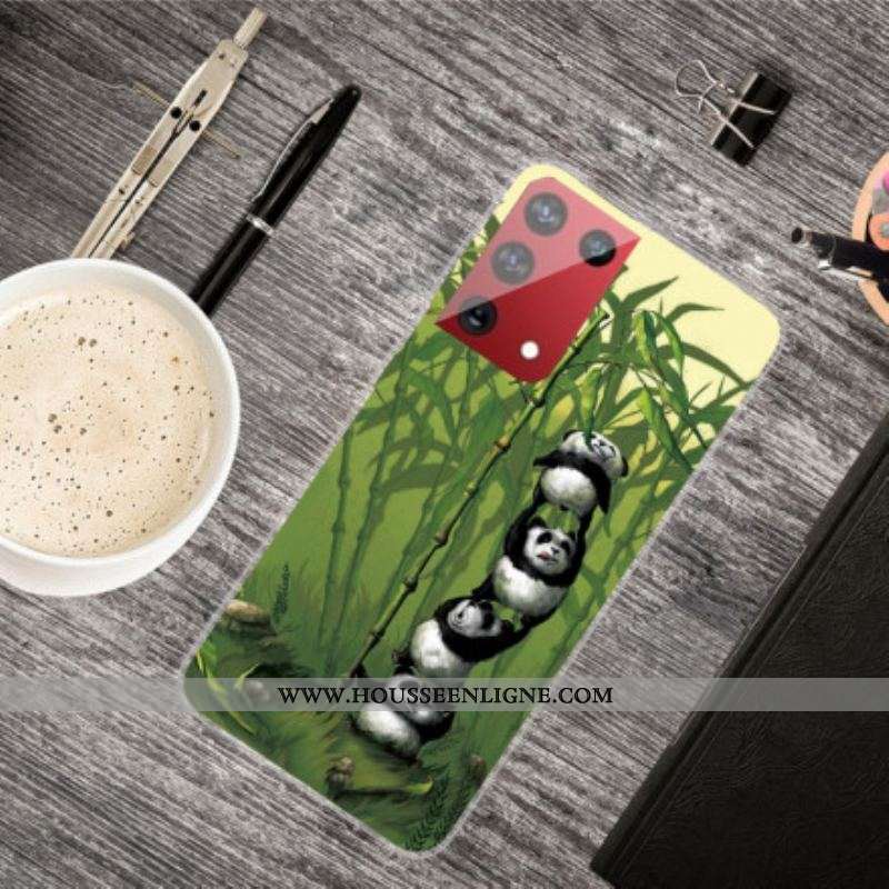 Coque Samsung Galaxy S21 Ultra 5G Tas de Pandas