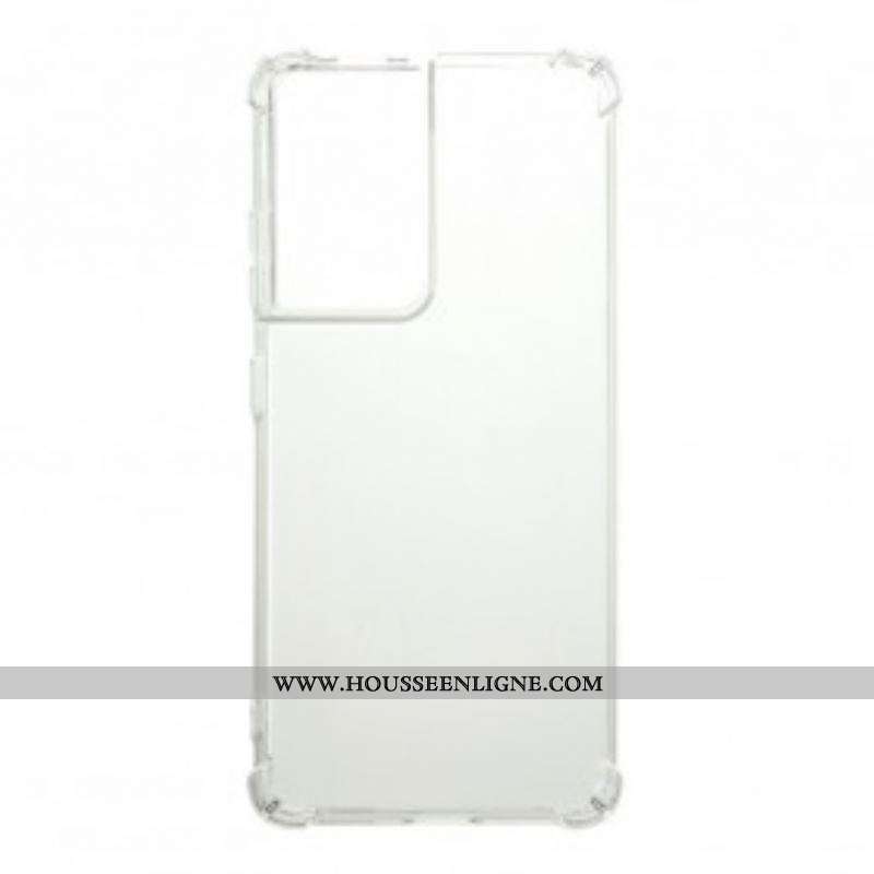 Coque Samsung Galaxy S21 Ultra 5G Transparente Coins Renforcés