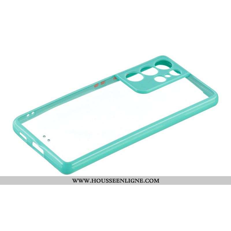 Coque Samsung Galaxy S21 Ultra 5G Transparente Contour Coloré
