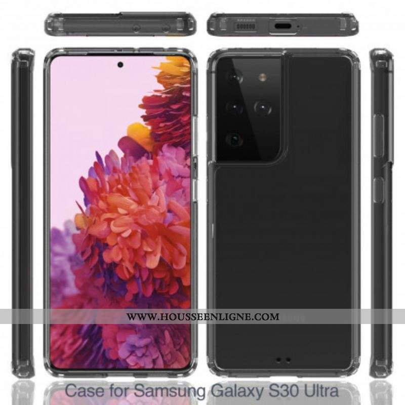 Coque Samsung Galaxy S21 Ultra 5G Transparente Crystal