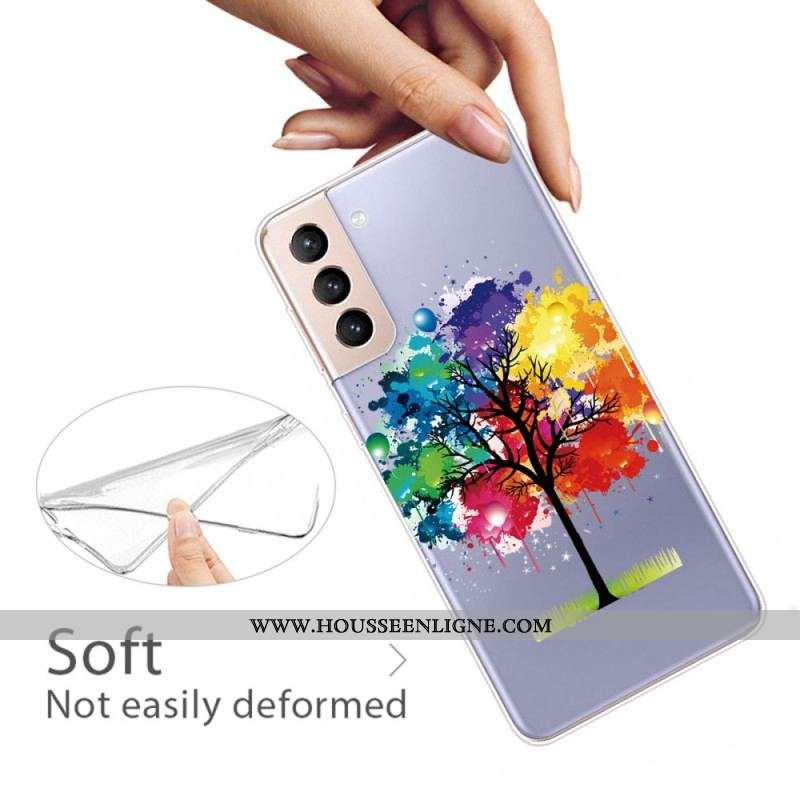 Coque Samsung Galaxy S22 5G Arbre Aquarelle