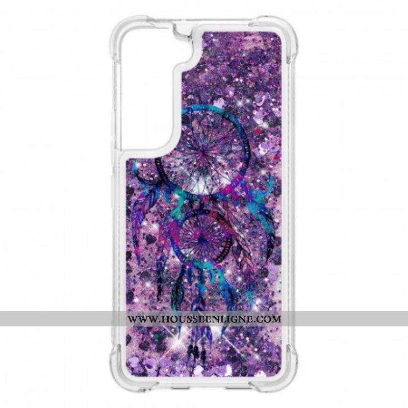 Coque Samsung Galaxy S22 5G Attrape Rêves Paillettes