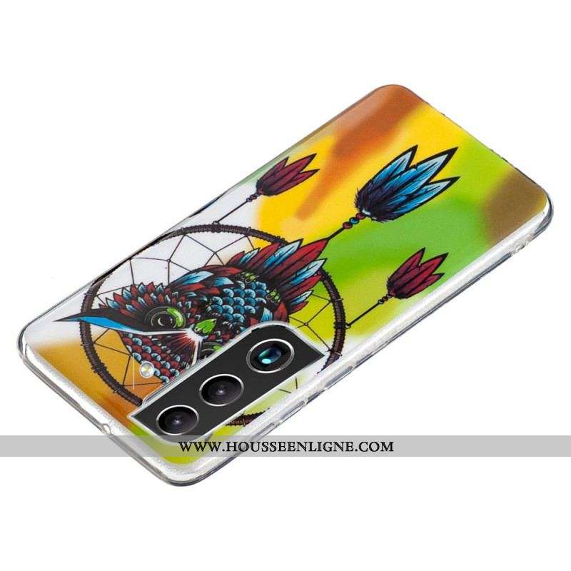 Coque Samsung Galaxy S22 5G Attrape Rêves Unique Fluorescente