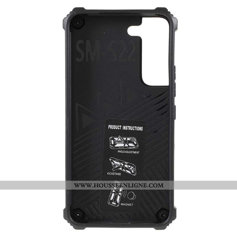 Coque Samsung Galaxy S22 5G Bicolore Support Amovible