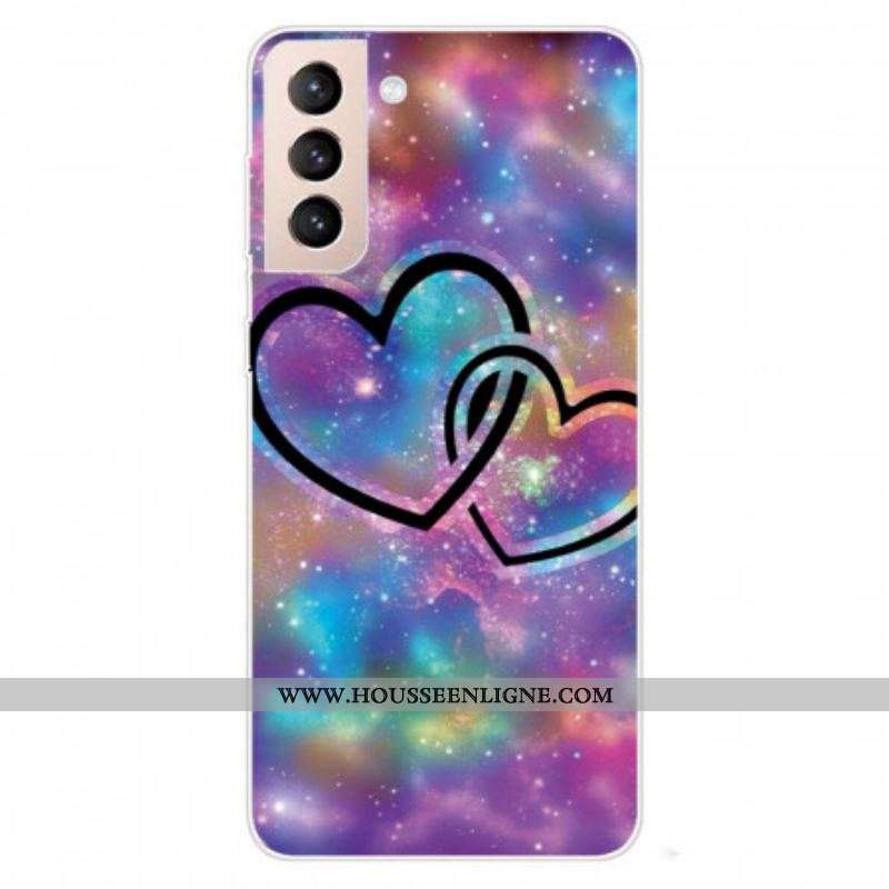 Coque Samsung Galaxy S22 5G Coeurs Enchaînés