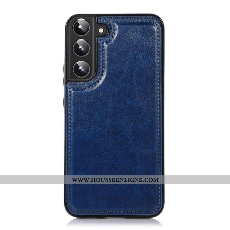 Coque Samsung Galaxy S22 5G Design Cuir Porte-Cartes Support