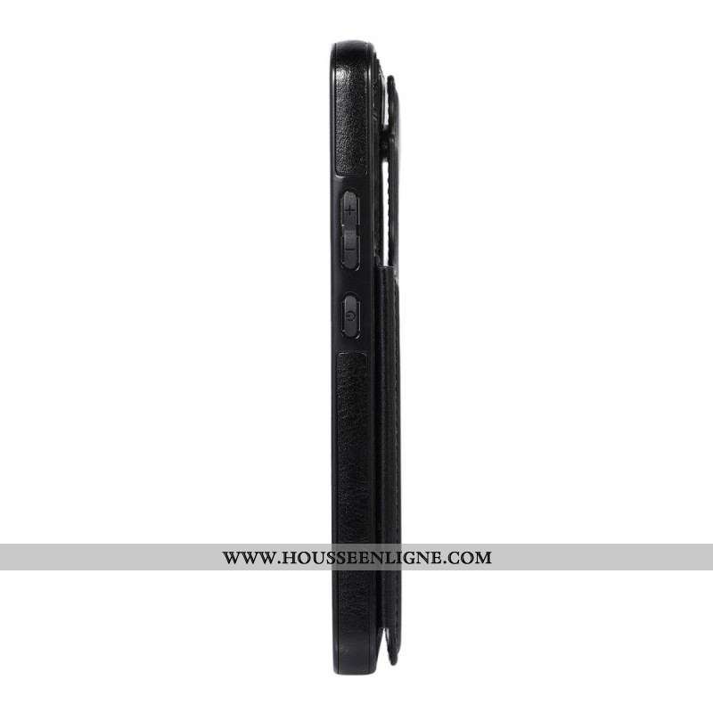 Coque Samsung Galaxy S22 5G Design Cuir Porte-Cartes Support