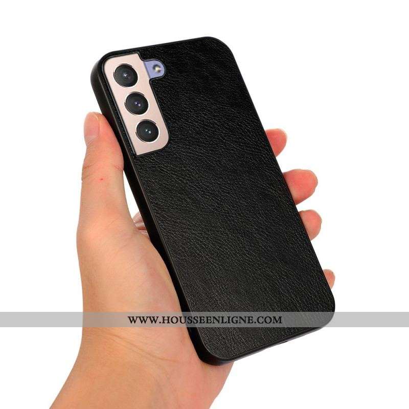 Coque Samsung Galaxy S22 5G Effet Cuir Litchi