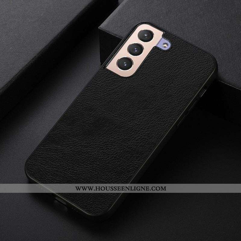 Coque Samsung Galaxy S22 5G Effet Cuir Litchi