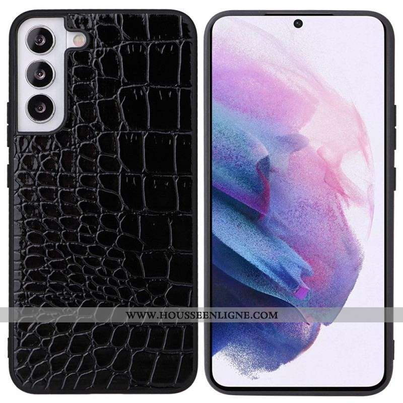Coque Samsung Galaxy S22 5G Effet Peau de Crocodile