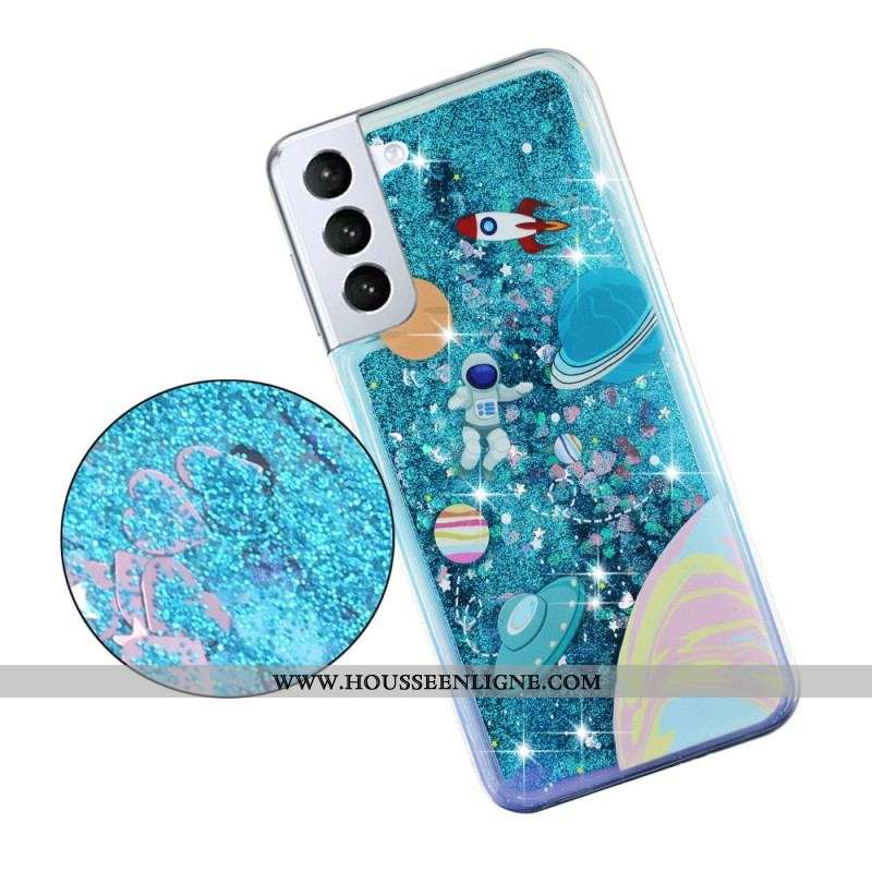 Coque Samsung Galaxy S22 5G Espace Paillettes