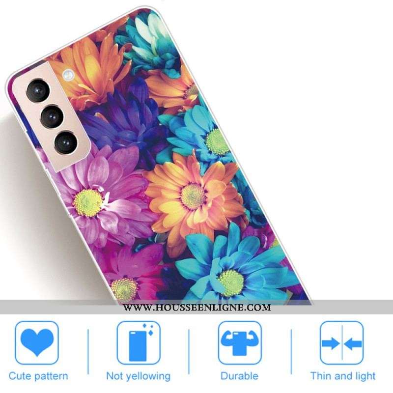 Coque Samsung Galaxy S22 5G Flexible Fleurs