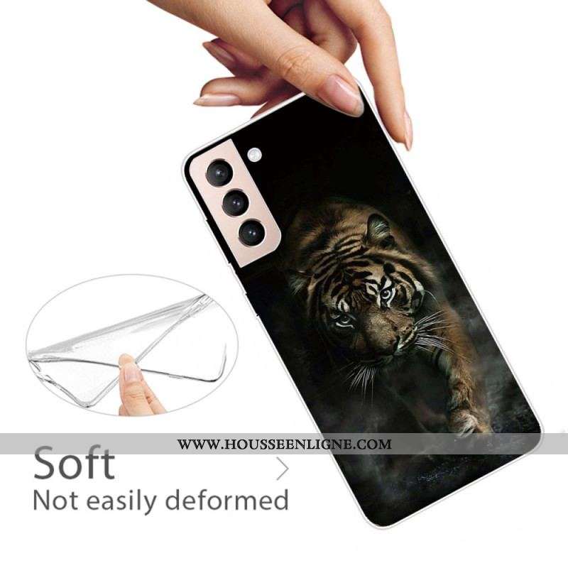 Coque Samsung Galaxy S22 5G Flexible Tigre