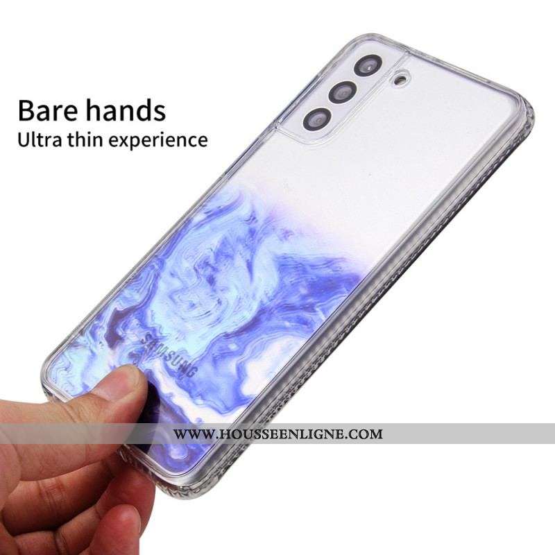 Coque Samsung Galaxy S22 5G Hybride Effet Marbré