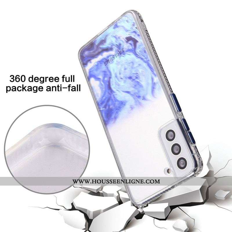Coque Samsung Galaxy S22 5G Hybride Effet Marbré
