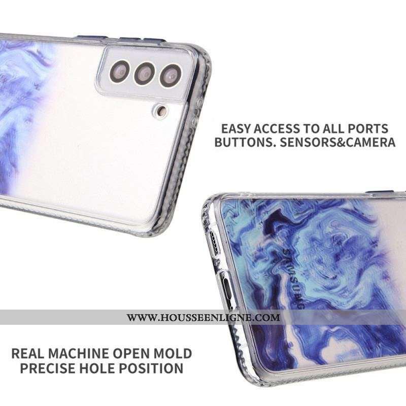 Coque Samsung Galaxy S22 5G Hybride Effet Marbré