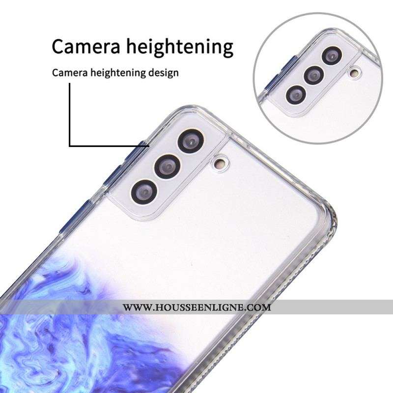 Coque Samsung Galaxy S22 5G Hybride Effet Marbré