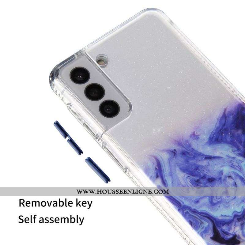 Coque Samsung Galaxy S22 5G Hybride Effet Marbré