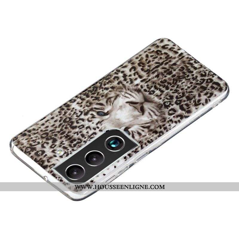 Coque Samsung Galaxy S22 5G Leopard Fluorescente