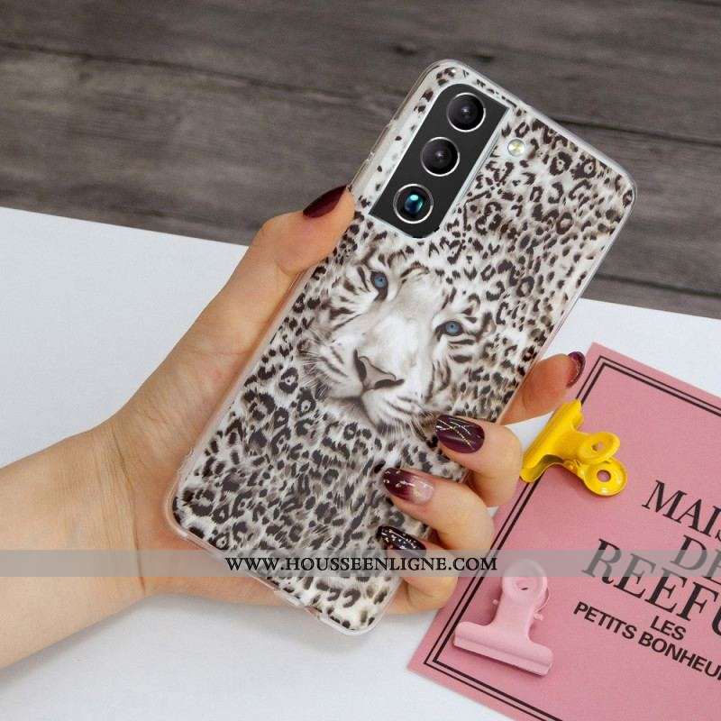 Coque Samsung Galaxy S22 5G Leopard Fluorescente