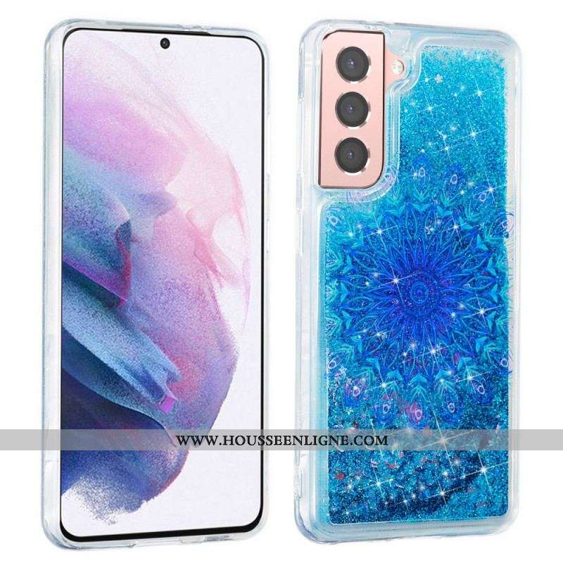 Coque Samsung Galaxy S22 5G Mandala Paillettes